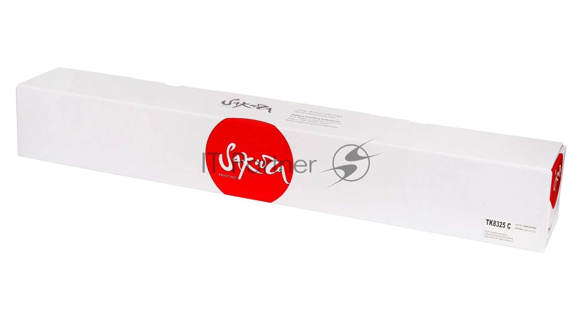 Картридж Sakura TK8325C для Kyocera Mita TASKalfa 2551ci, синий, 12 000 к.