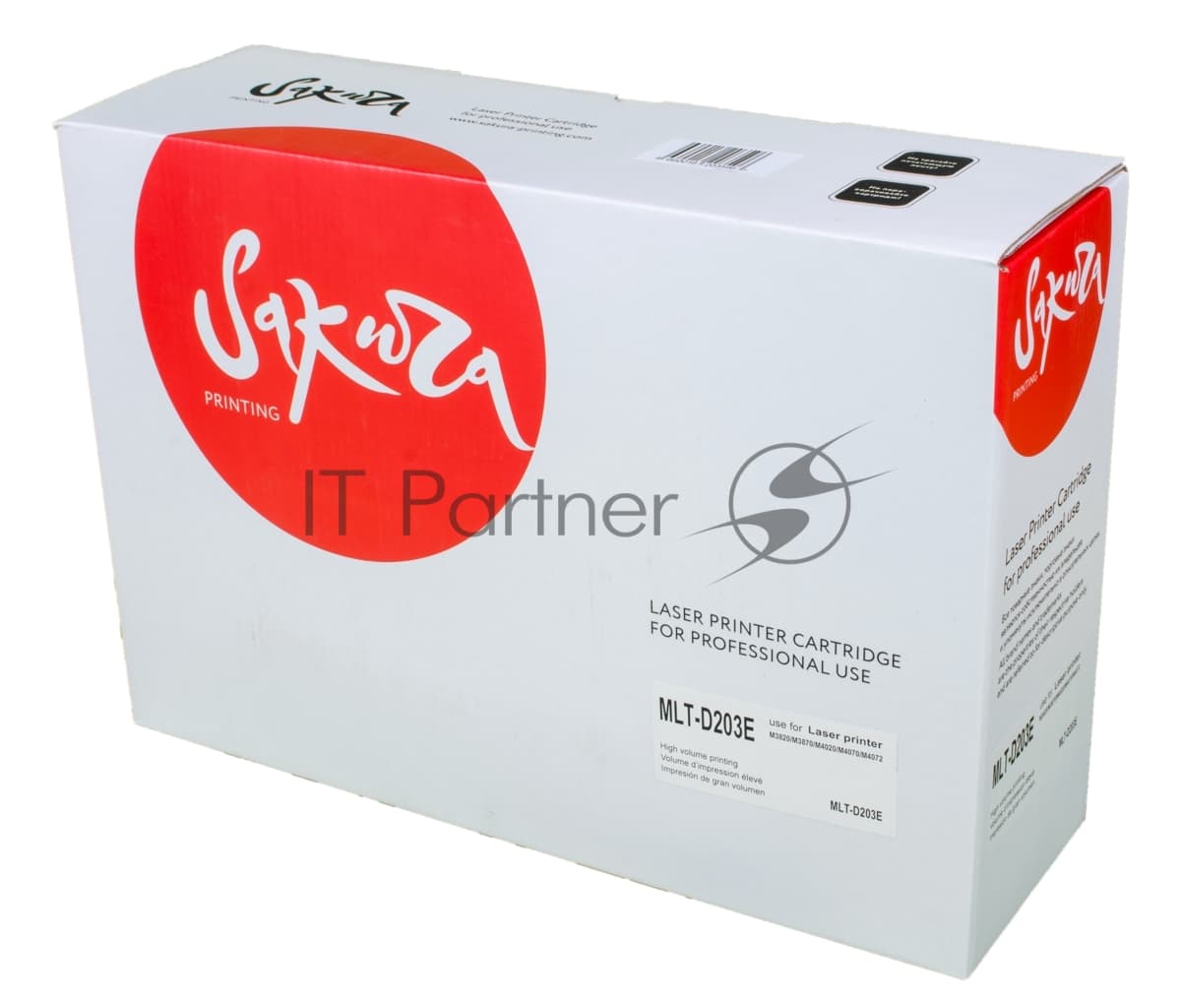 Картридж лазерный Sakura MLTD203E для Samsung SL-M3820/4020,M3870/4070 черный, 10000 к.
