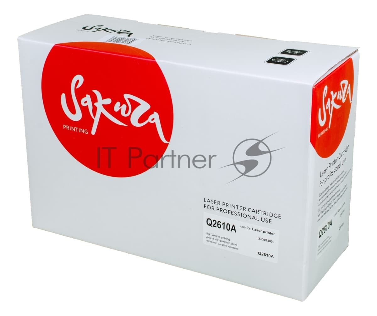 Картридж Sakura Q2610A для HP2300/2300, черный, 6000 к.