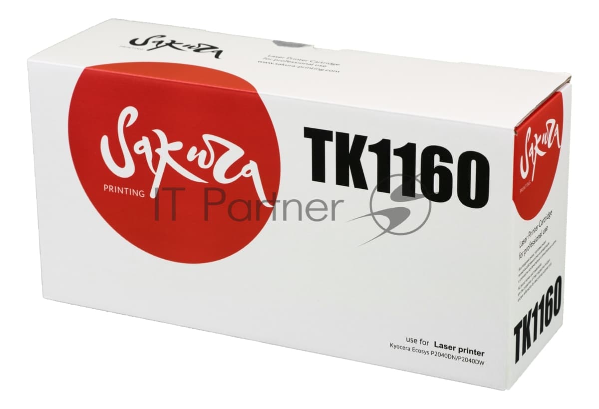 Картридж Sakura TK1160 для Kyocera Mita ECOSYS p2040dn/p2040dw, черный, 7 200 к.