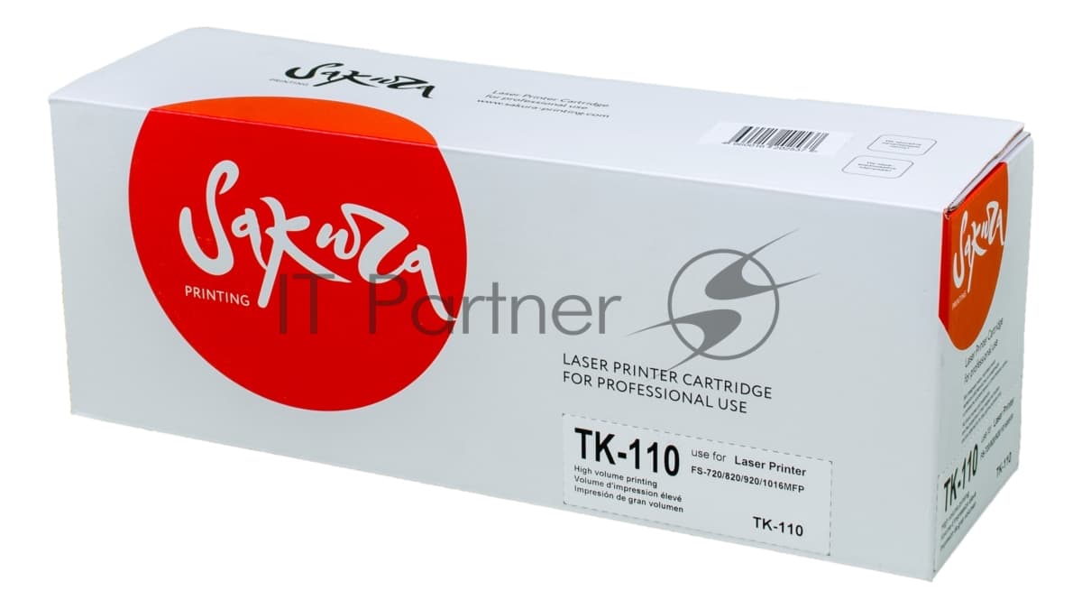 Картридж Sakura TK110/111/112/113 для Kyocera Mita FS-720/820/920/1016MFP, черный, 7200 к.