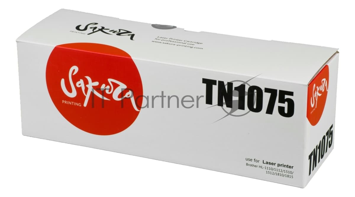 Картридж лазерный Sakura TN1000/1030/1050/1060/1075 для Brother HL-1110/1112/1510/1512/1810/1815, 1500 к.