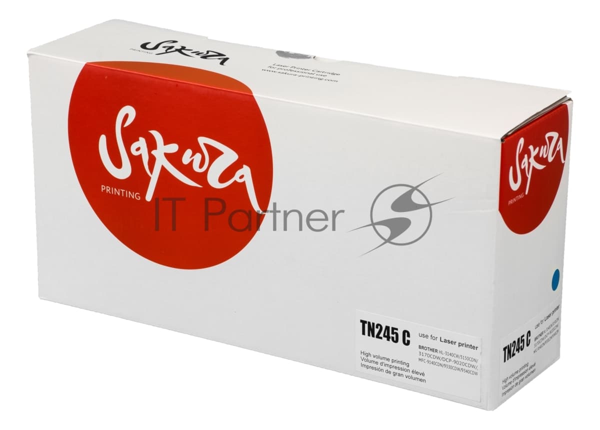 Картридж лазерный Sakura TN245C для Brother HL-3140/3150/3170, DCP-9020, MFC-9140/9330/9340, синий, 2 200к.