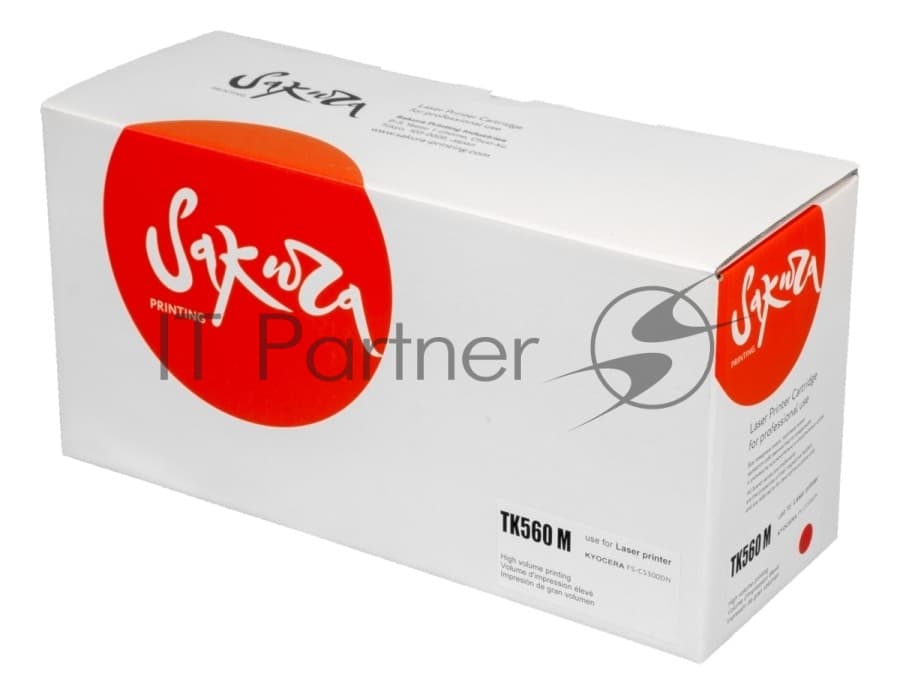 Картридж Sakura TK560M для Kyocera Mita FS-C5300DN/FS-C5350DN, ECOSYS 6030cdn, пурпурный, 10 000 к.