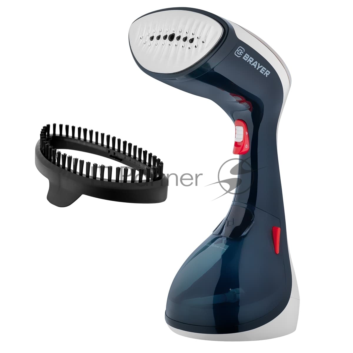 Отпариватель Brayer BR4123 черный/белый, 1630 Вт, 25 г/мин, 270 мл