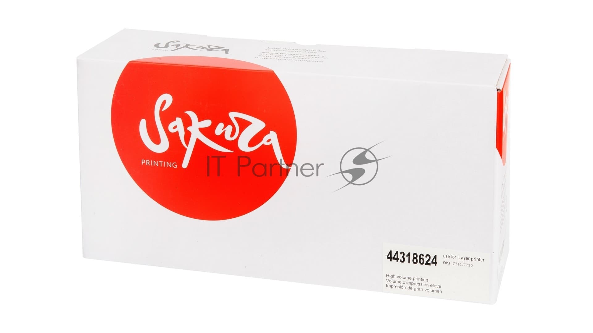 Картридж Sakura 44318624 для OKI C710, C711, черный, 11000 к.