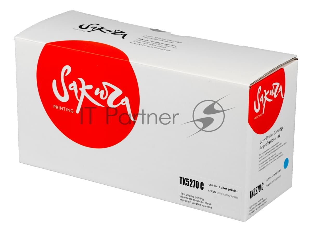 Картридж Sakura TK5270C для Kyocera Mita ECOSYS M6230cidn, синий, 6 000к.