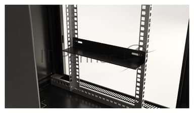 Шкаф настенный Hyperline TWB-0966-SR-RAL9004 19-дюймовый (19"), 9U, 500x600x600 мм, металлическая передняя дверь с замком, две боковые панели, цвет черный (RAL 9004) (разобранный)