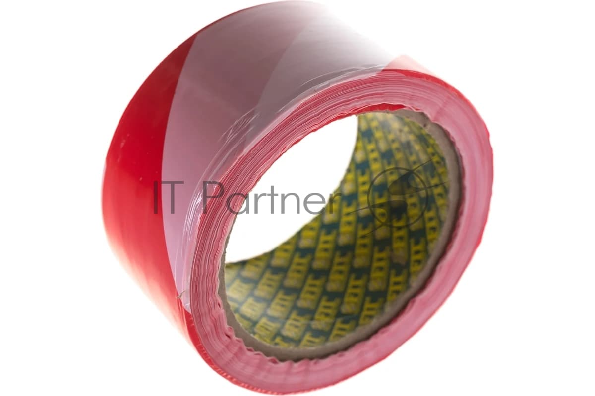 Лента сигнальная FIT IT 11852 красно-белая, 50x100 м