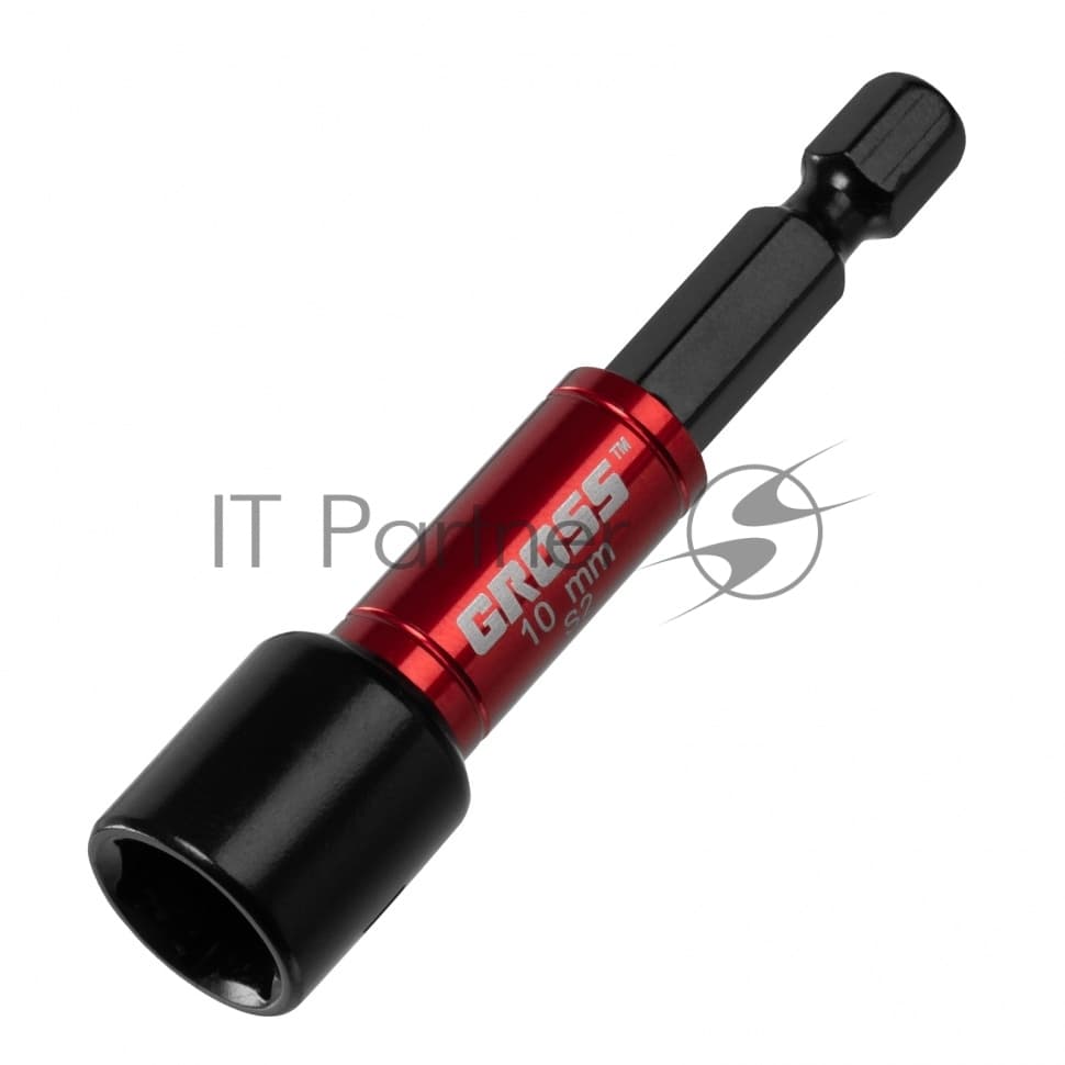 Бита с торцевой головкой GROSS, магнит. Nut-Driver, 10 мм, S2Gross 11619