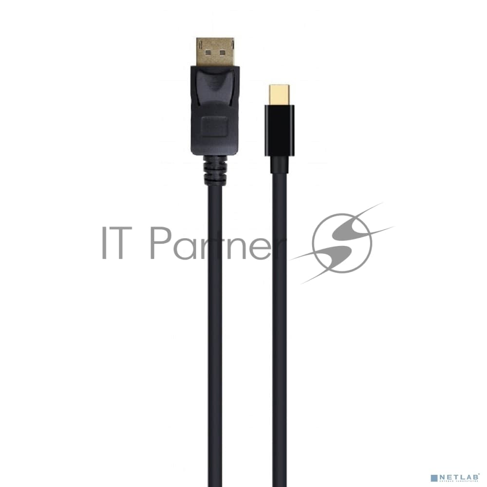 Кабель miniDP<->DP Cablexpert CCP-mDP2-6, 20M/20M, v.1.2, 4K, 1.8м, черный, позол.разъемы, пакет