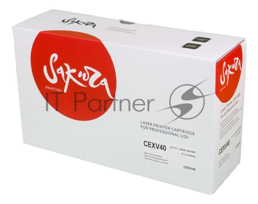 Картридж Sakura CEXV40 для Canon IR1133, iR1133A, iR1133IF, черный, 6000 к.