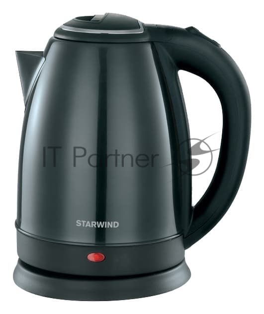 Чайник электрический Starwind SKS2051 1.8 л, 1800 Вт, черный (корпус: нержавеющая сталь/пластик)