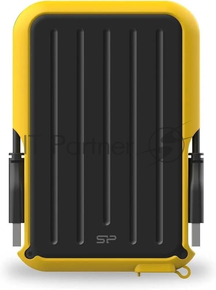 Внешний HDD 2.5" 2.0Tb Silicon Power Armor A66 SP020TbPHD66SS3Y черно-желтый (USB3.2, прорезиненный, противоударный MIL-STD-810G, пыле-влагозащищенный IPX4)