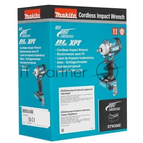 Аккумуляторный ударный гайковерт Makita DTW300Z