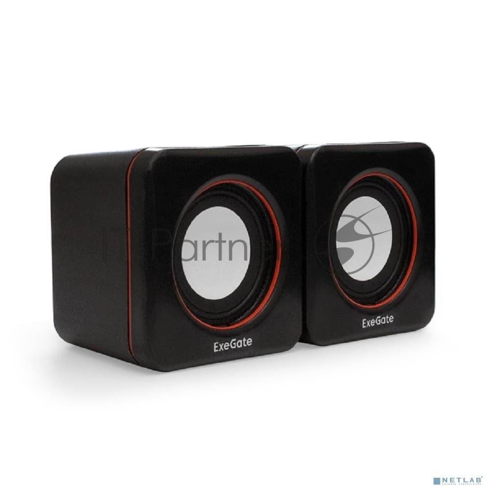 Акустическая система 2.0 ExeGate EX287050RUS Disco 160 (питание USB, 2х3Вт (6Вт RMS), 100-20000Гц, черный)
