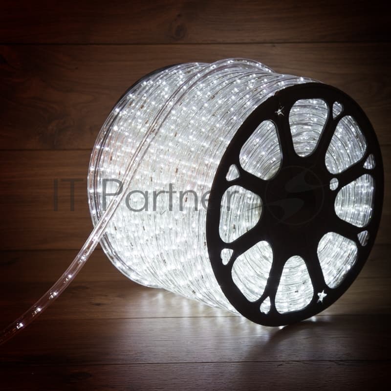 Дюралайт Neon-night LED, постоянное свечение (2W) – белый, 36 LED/м, бухта 100 м
