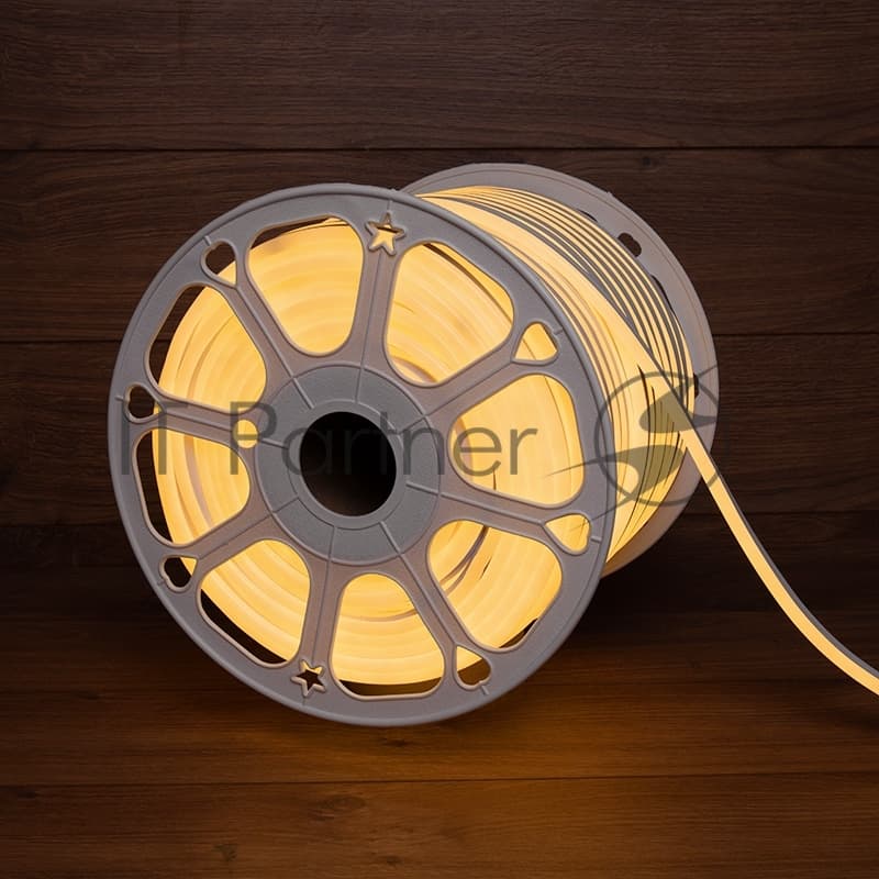 Гибкий неон Neon-night LED SMD 8х16 мм, теплый белый, 120 LED/м, бухта 100 м