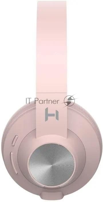 Беспроводные/проводные наушники Harper HB-412 светло-розовый, накладные, Bluetooth + проводной, до 8 ч