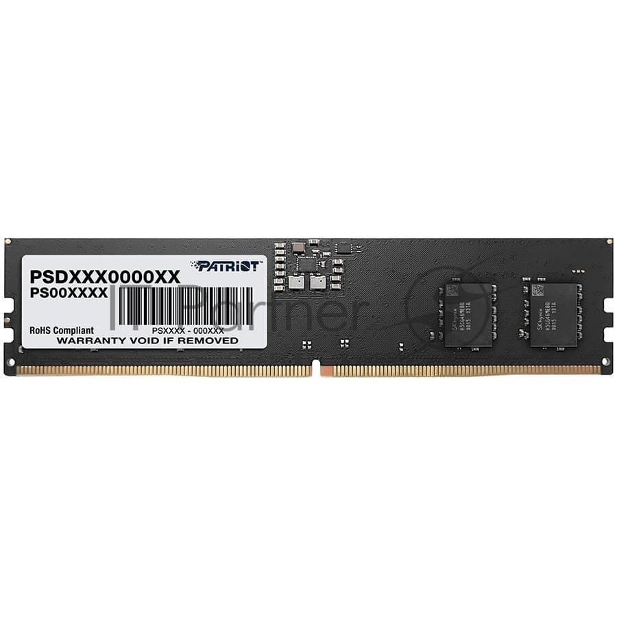 Оперативная память Patriot Signature, DDR5, 16GB (1x16 GB), 4800 MHz, CL40, DIMM