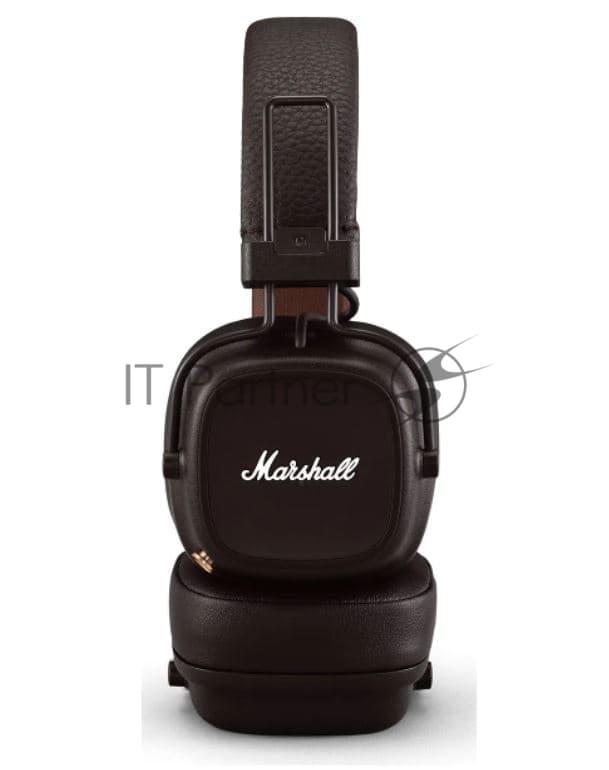 Беспроводные/проводные наушники Marshall Major IV коричневый, накладные, Bluetooth + проводной, беспроводная зарядка, до 80 ч