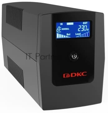 Источник бесперебойного питания ИБП Info LCD 800В.А IEC C13 (3) USB + RJ45 DKC INFOLCD800I