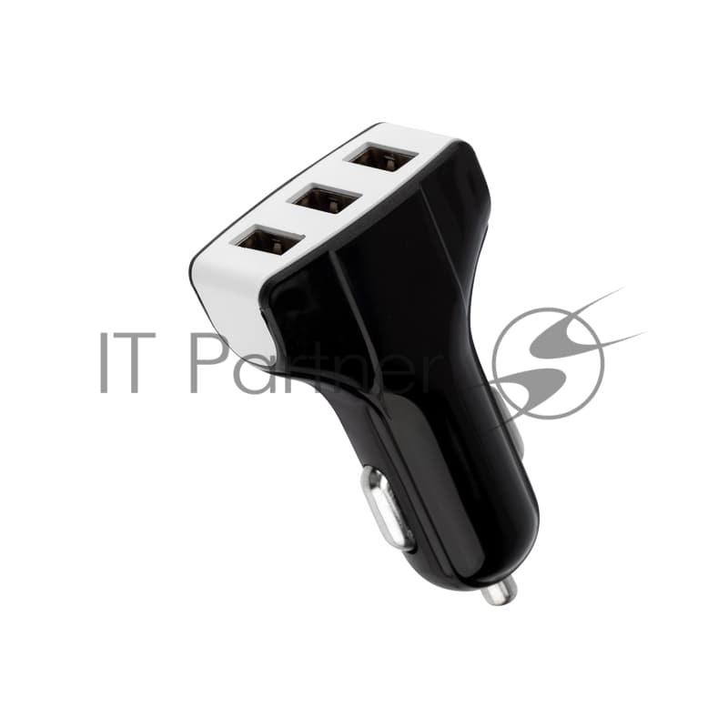 Зарядное устройство в прикуриватель Rexant 3 x USB, 1000mA, черный