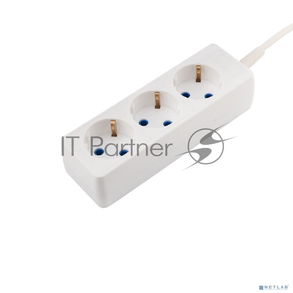 Удлинитель PROconnect 3 гнезда, 3 м, 3х0.75 мм², с/з, белый
