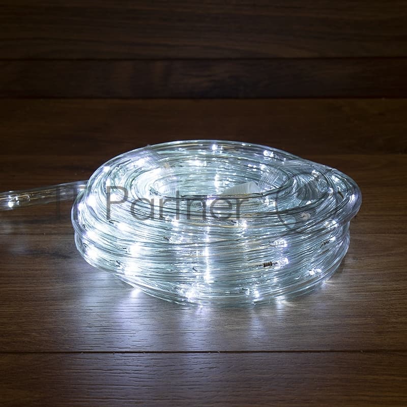 Дюралайт Neon-night LED, фиксинг (2W), 24 LED/м, белый, 25 м