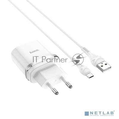 Сетевое зарядное устройство HOCO C12Q White (HC-16286)