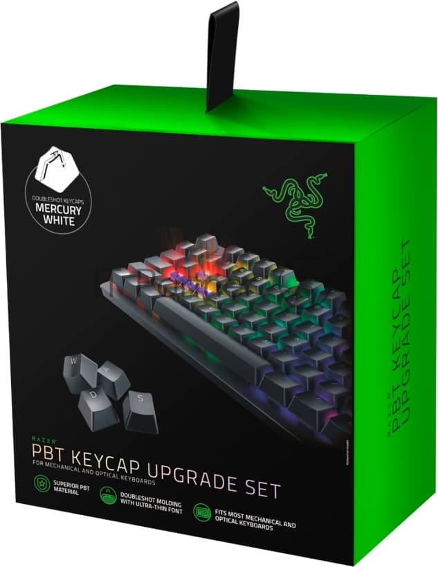 Клавиши Razer PBT Keycap Upgrade Set - Mercury White