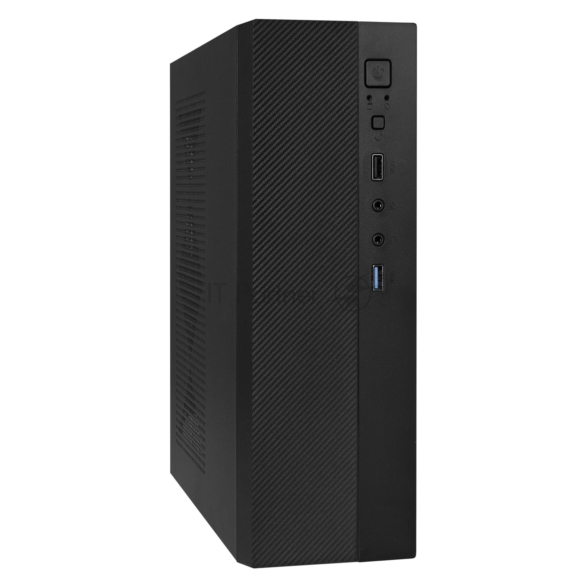 Компьютерный корпус Desktop ExeGate MI-301U-200 (mATX/mini-ITX, 1U-F200S 4см, 1хUSB+1хUSB 3.0, аудио, черный)