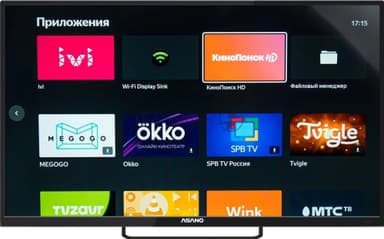 Телевизор Asano 43" 43LU8120T черный DLED UHD 4K 60Hz Smart TV