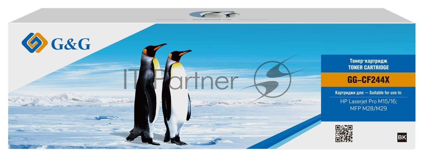 Картридж лазерный G&G GG-CF244X черный (2000стр.) для HP LJ M15 Pro/M15a Pro/M28a Pro MFP/M28w Pro MFP