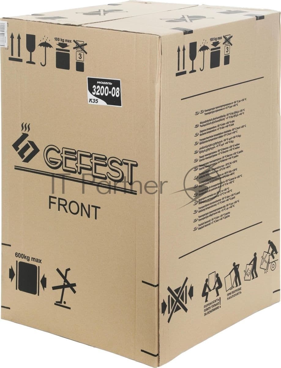 Плита Газовая Gefest ПГ 3200-08 К35 белый (без крышки) реш.сталь