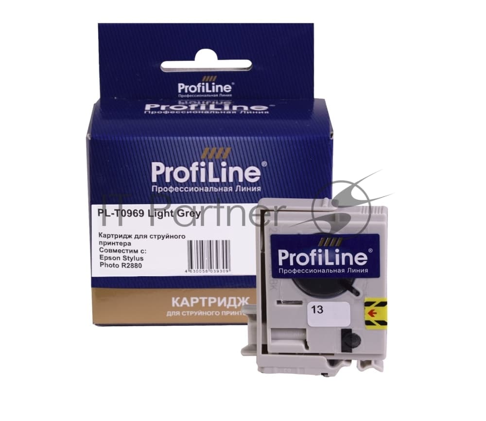 Картридж струйный ProfiLine PL-T0969 для принтеров Epson Stylus Photo R2880 с чернилами Light Grey 11,4 мл