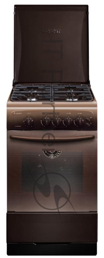 Плита газовая Gefest CG 50M04 K83 коричневый, конфорок 4 газовых, духовка 42 л, 50 см x 85 см x 57 см