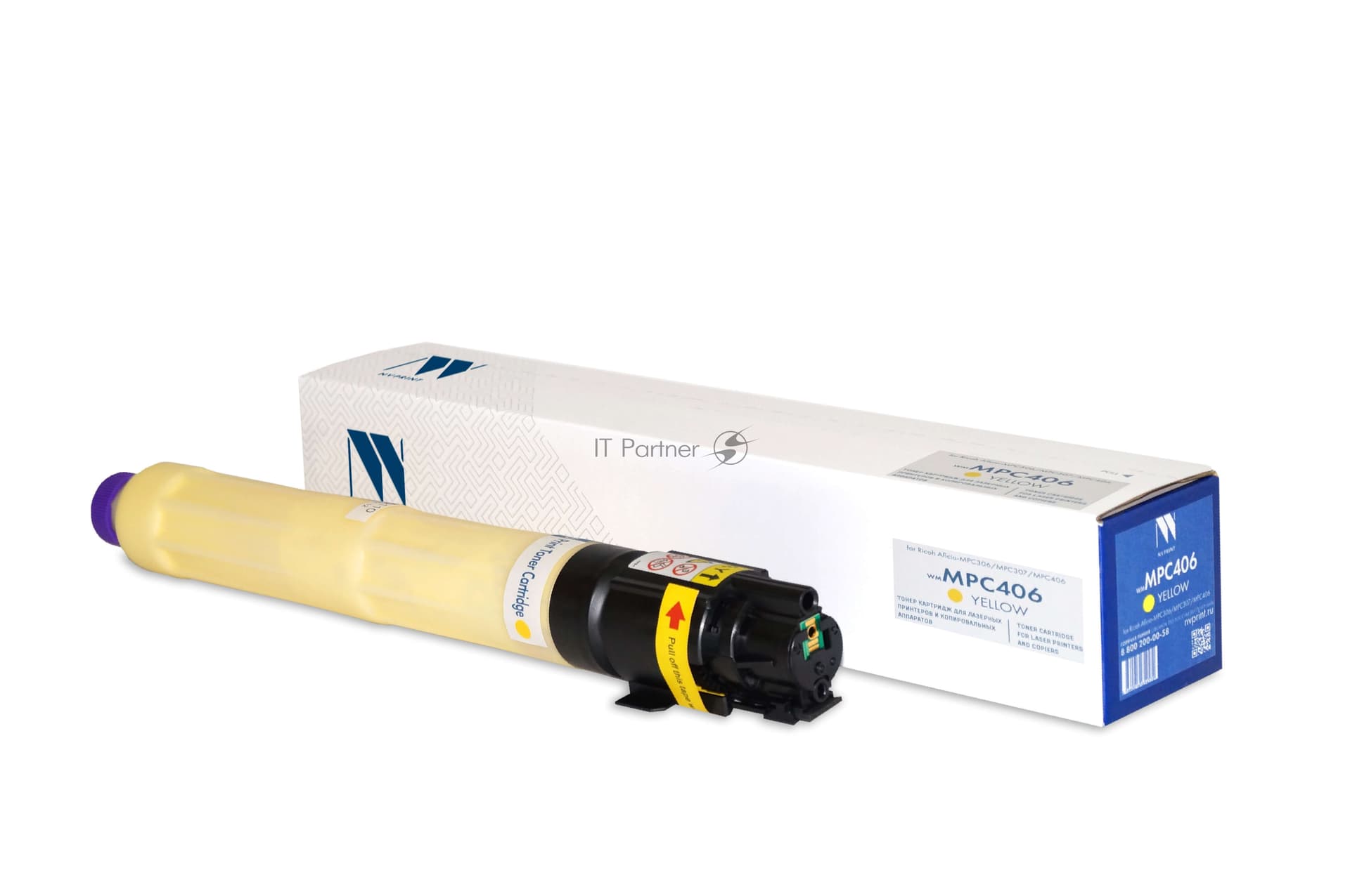 -/ Картридж NVP NV-MPC406 Yellow для Ricoh Aficio-MPC306/MPC307/MPC406 (6000k)