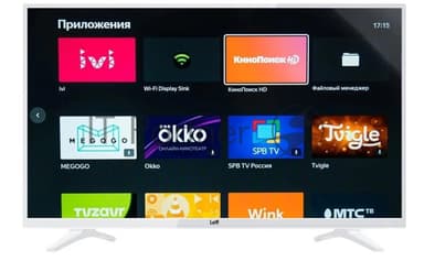 Телевизор LEFF 40" 40F541T белый DLED FHD 60Hz Smart TV
