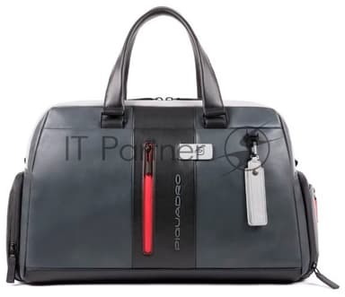 Сумка дорожная Piquadro Urban BV4447UB00/GRN серый/черный натур.кожа
