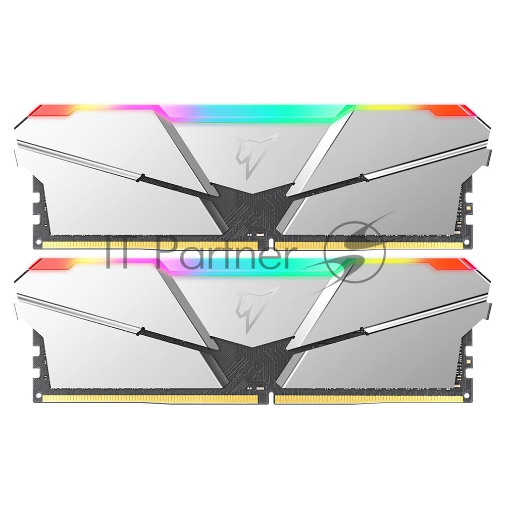 Оперативная память Netac Shadow RGB 16GB (2x8GB) DDR4-3600 (PC4-28800) C16 16-18-18-38 1.35V XMP Dual DIMM Kit Silver