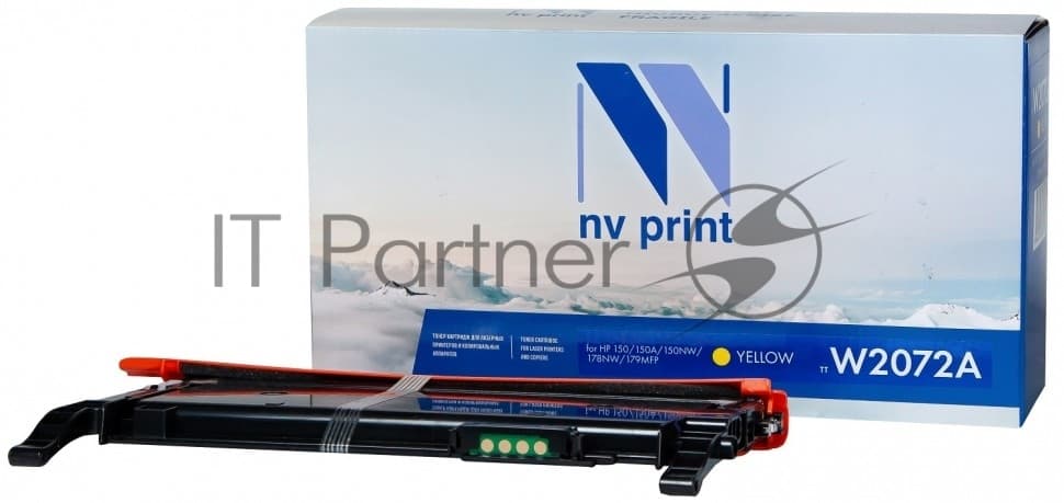 -/ Тонер-картридж NVP NV-W2072A Yellow для HP 150/150A/150NW/178NW/179MFP (700k)