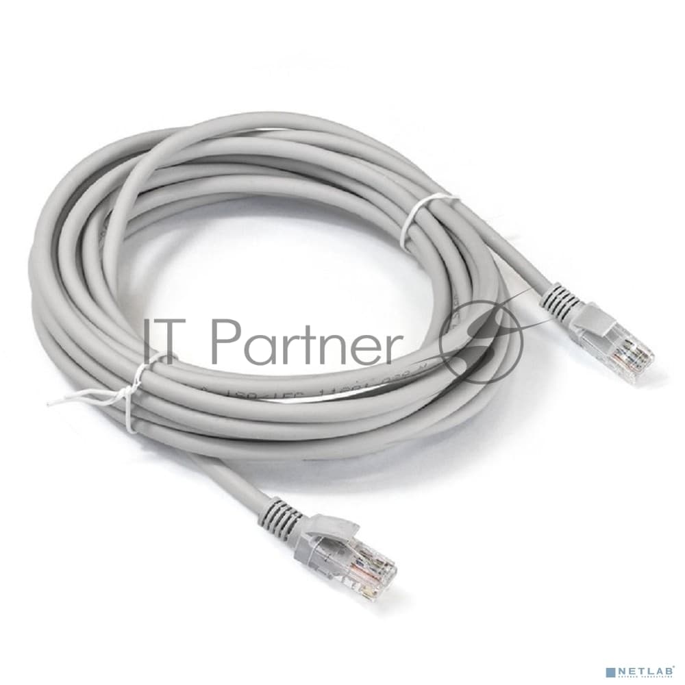 Патч-корд LSZH ExeGate EX290421RUS UTP-RJ45-RJ45-5e-7M-LSZH-GY, UTP, cat.5e, 7м, серый
