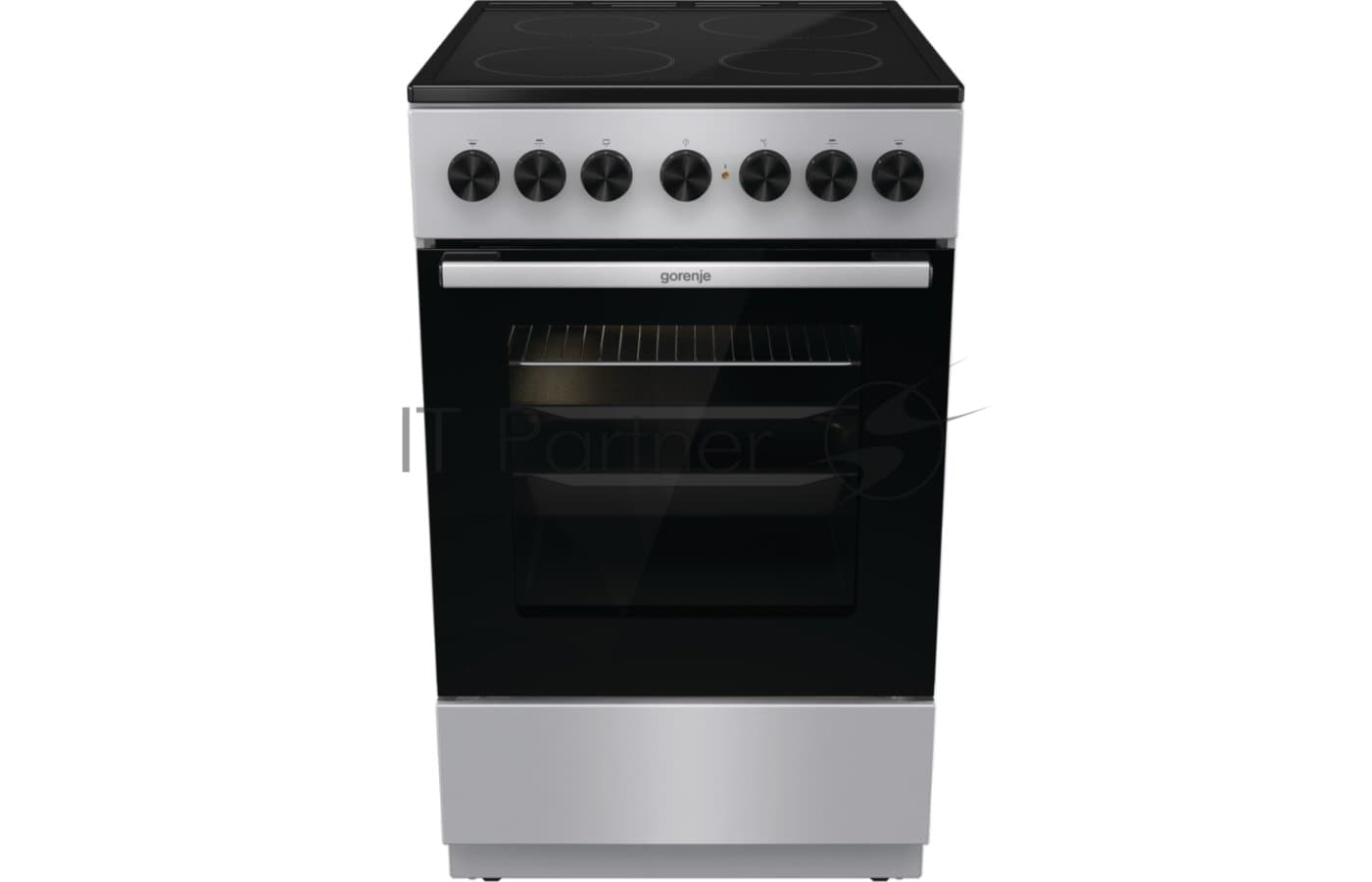 Плита электрическая Gorenje GEC5B41SG серый, конфорок 4 шт, духовка 62 л, 50 см x 85 см x 59.4 см