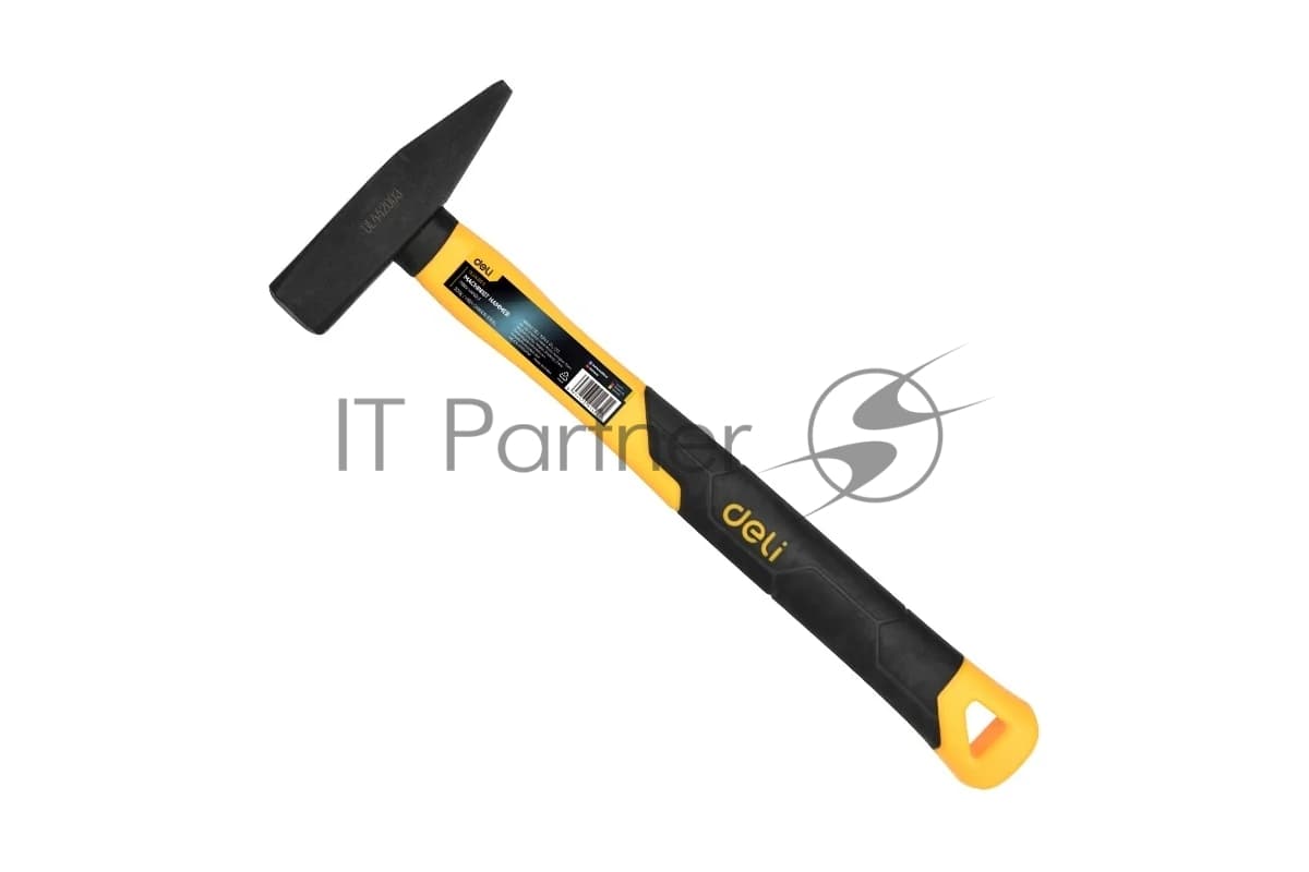 Слесарный молоток Deli DL442003 300 гр Фиберглассовая рукоять.