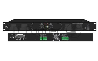 Усилитель T-2120DSA ITC, Two Channel Class-D Amp, 2х120W, 100V/4Ohm,1U height, with volume control in front panel,without 24VDC
