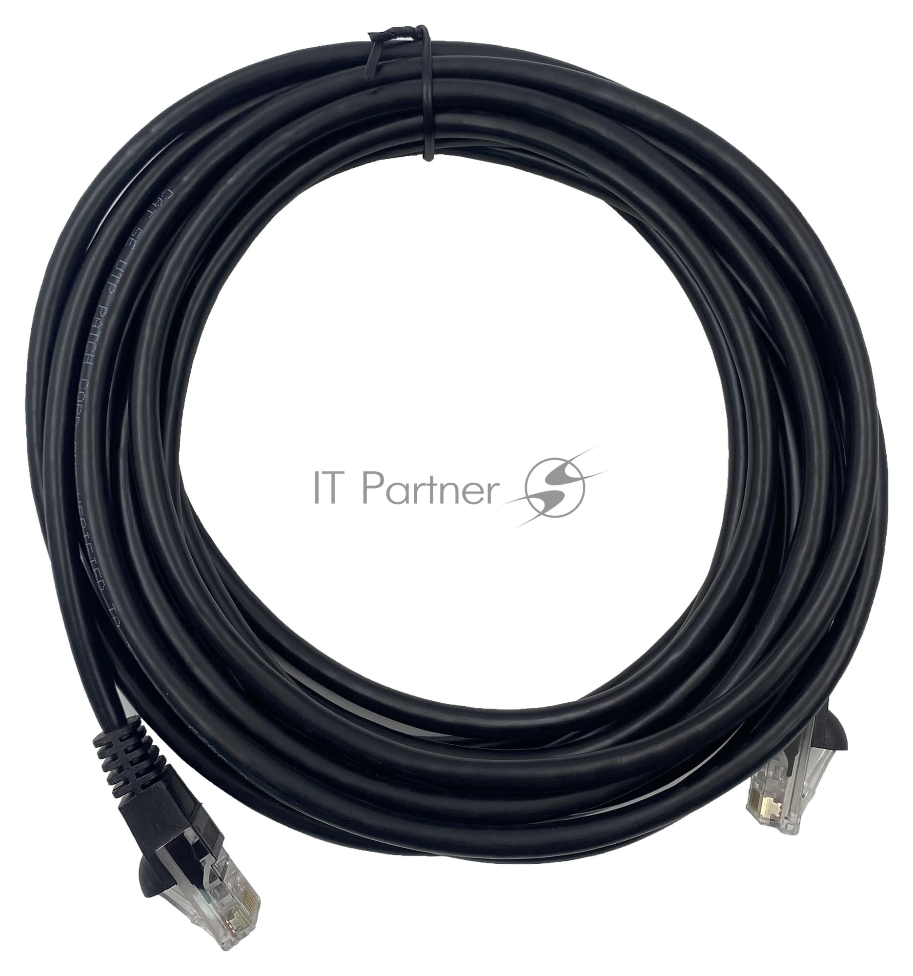 Патч-корд Buro UTP 4 пары cat.5e CCA molded 5м черный RJ-45 (m)-RJ-45 (m)