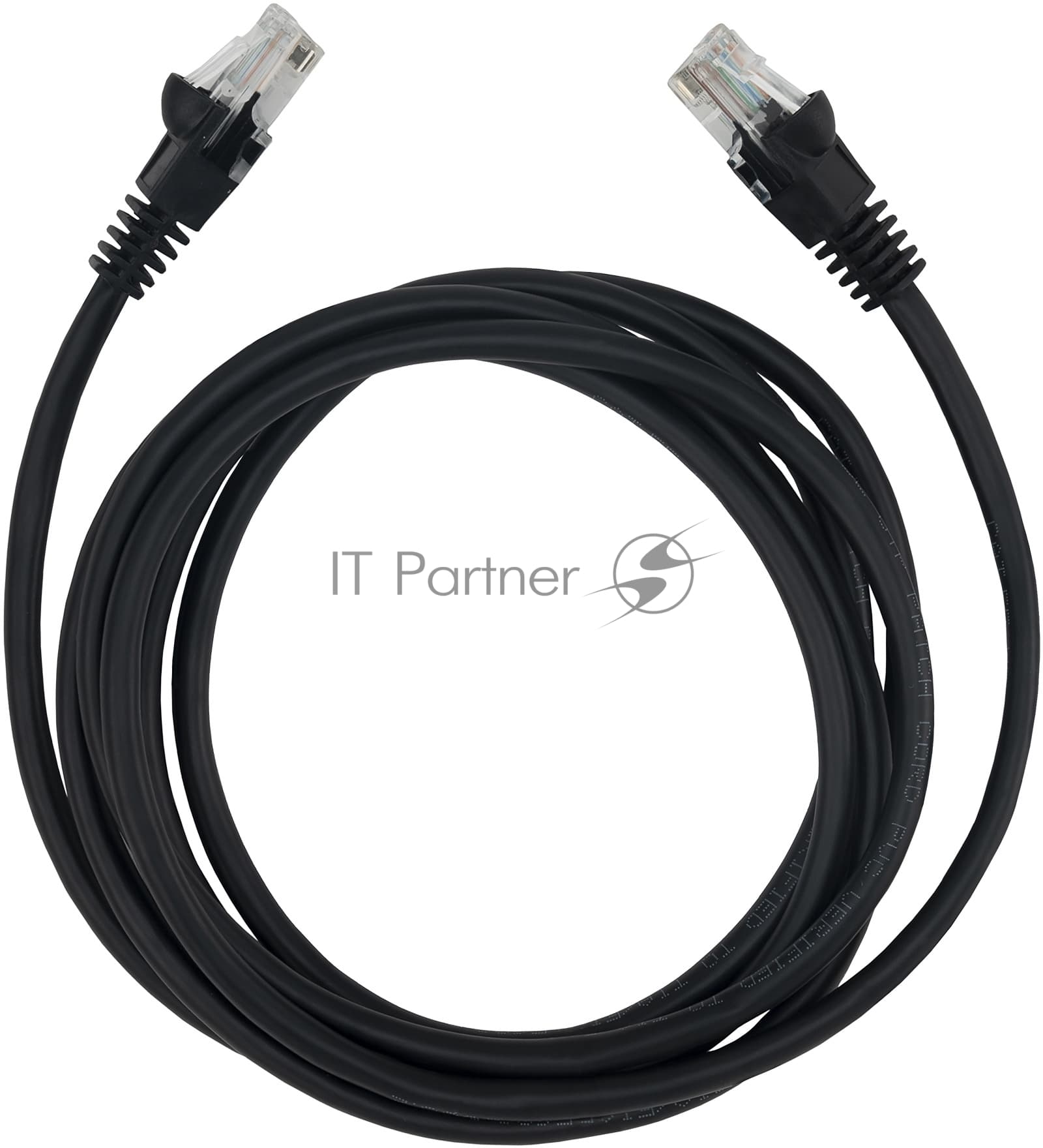 Патч-корд Buro UTP 4 пары cat.5e CCA molded 2м черный RJ-45 (m)-RJ-45 (m)