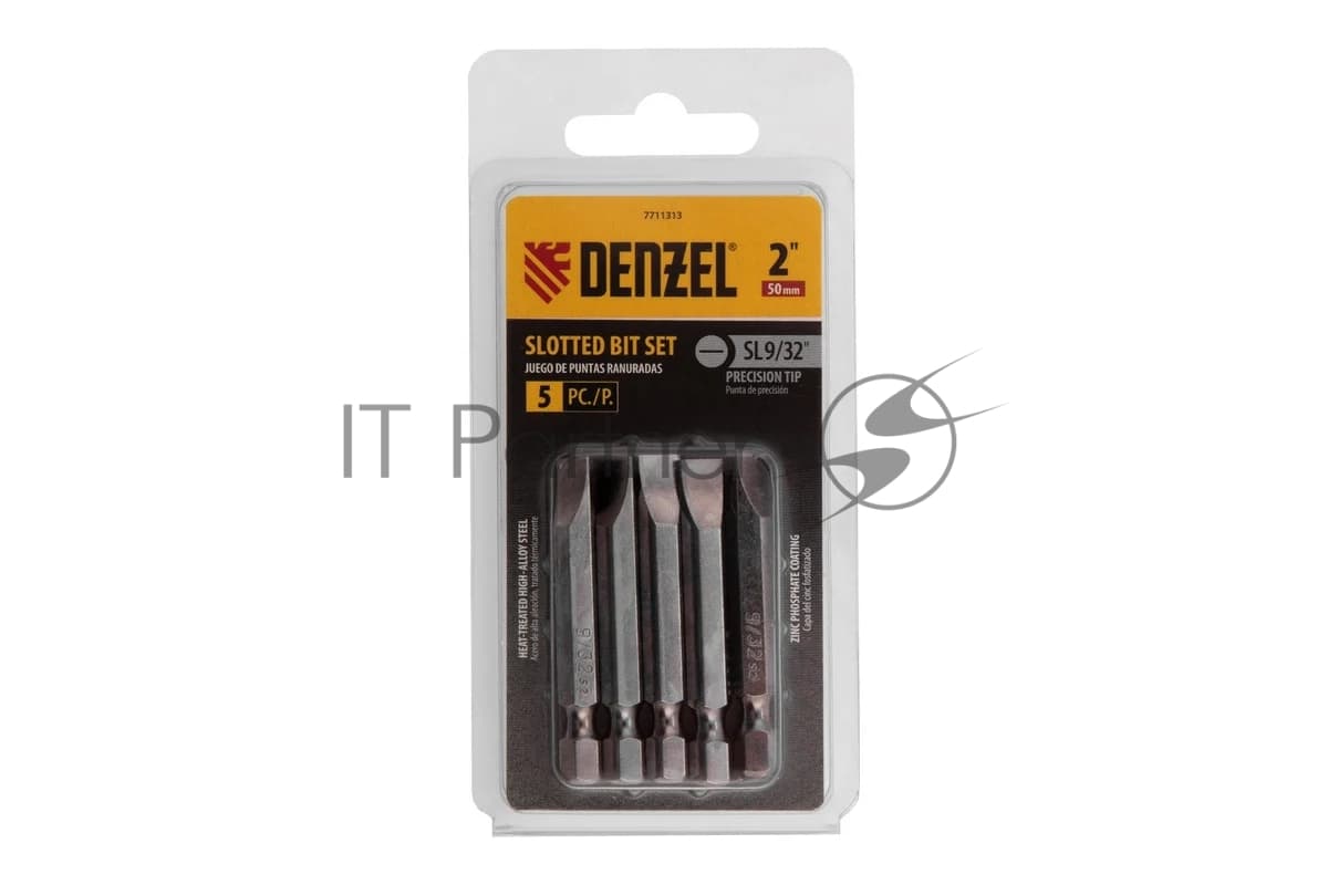 Набор бит Denzel SL9/32"x2", 5 шт.