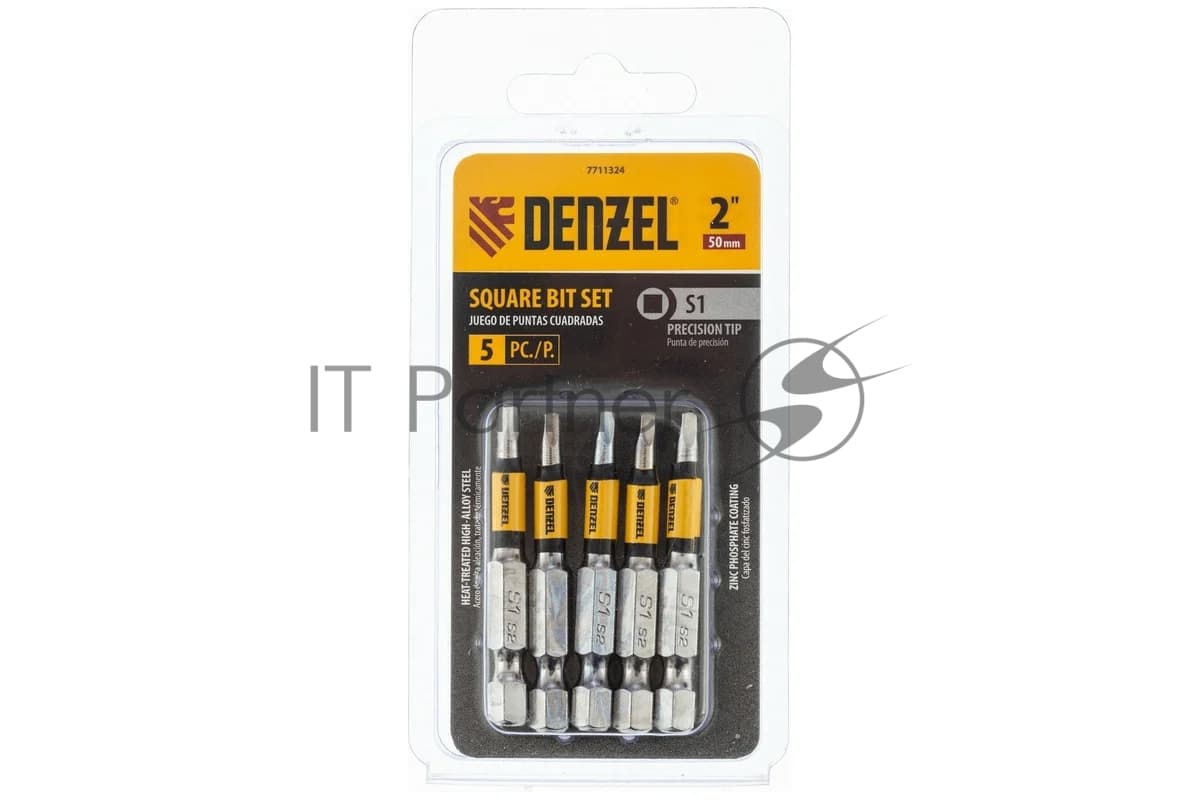 Набор бит Denzel S1x2", 5 шт.